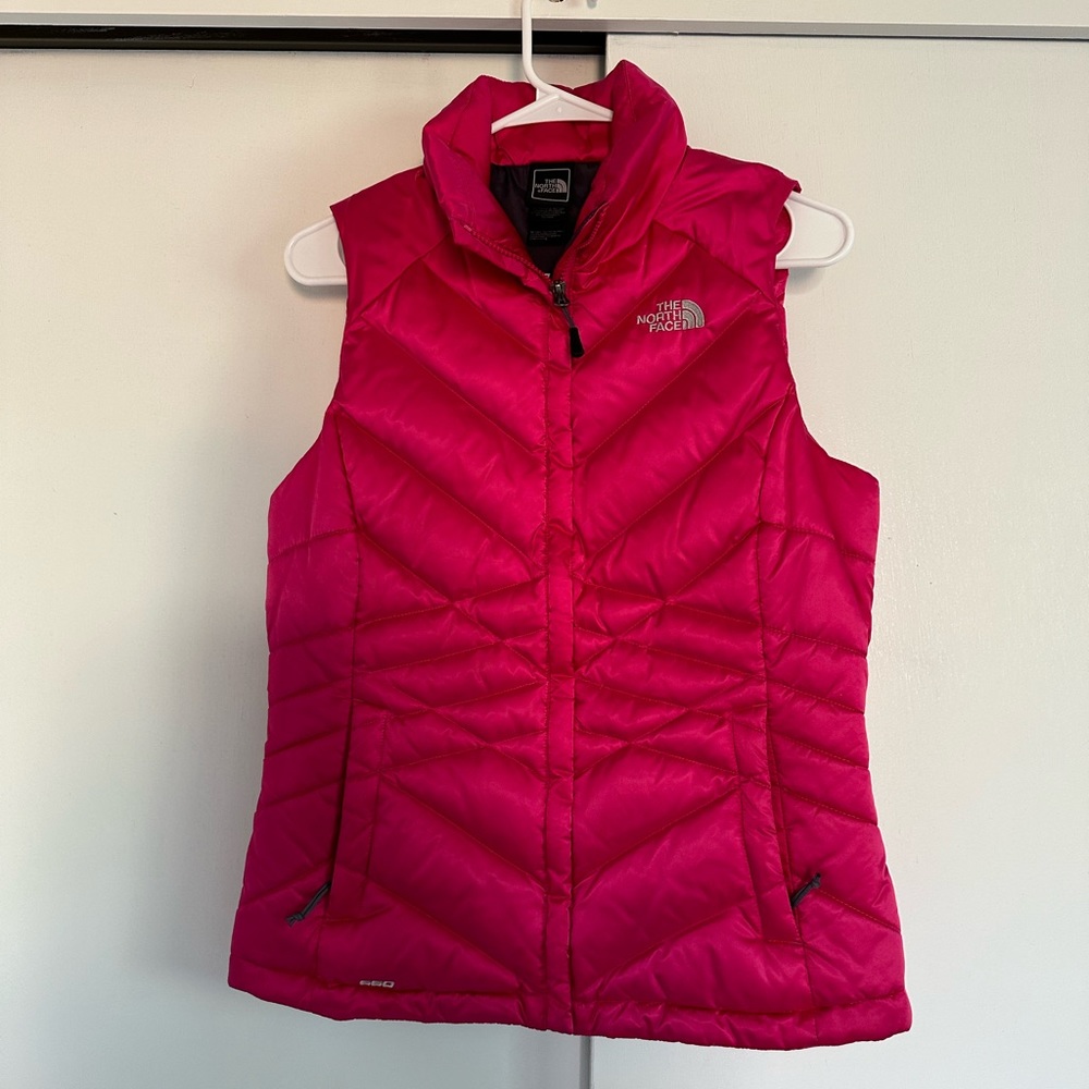 The North Face Aconcagua 550 Fill Down Women's Hot Pink Puffer Vest